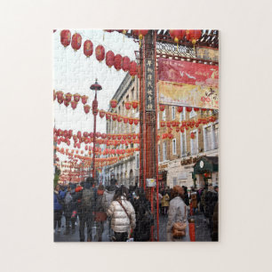 Middagmiddag in Chinatown, Londen, Engeland Legpuzzel