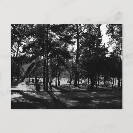 Middagmiddag in het park briefkaart (Voorkant)