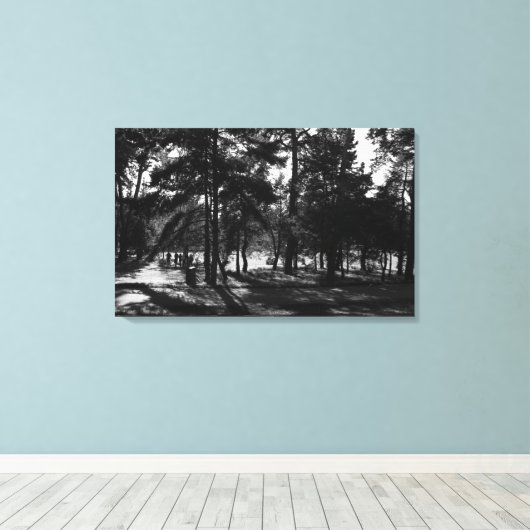 Middagmiddag in het park canvas afdruk (Insitu (Houten vloer))