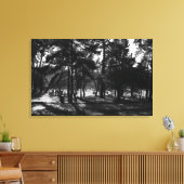 Middagmiddag in het park canvas afdruk (Insitu (Woonkamer))