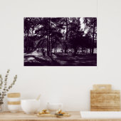 Middagmiddag in het park (Paars Toned) Poster (Keuken)