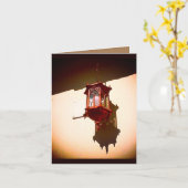 Middagmiddag lamp kaart (Gele Bloem)