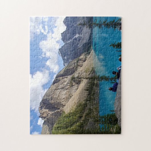 Middagmiddag op het Moraine Lake, Alberta Canada Legpuzzel (Verticaal)