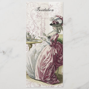 Middagmiddag Tea op Linen Kaart