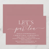 Middagmiddag Tea Party, Bride om te worden, Vrijge Kaart (Voorkant / Achterkant)