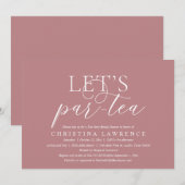 Middagmiddag Tea Party, Bride om te worden, Vrijge Kaart (Voorkant / Achterkant)