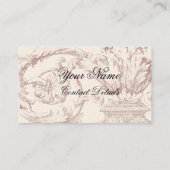 Middagmiddag Tea, visitekaartje op ivoor Contactkaartje (Achterkant)