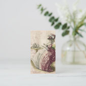 Middagmiddag Tea, visitekaartje op ivoor Contactkaartje (Staand voorkant)