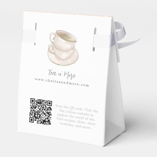 Middagmiddag tijdens de Tea Party Bedankdoosjes (Achterkant)