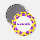 Middagmiddag van de Sjabloon Triffids - Geel Magneet (Voorkant / Achterkant)