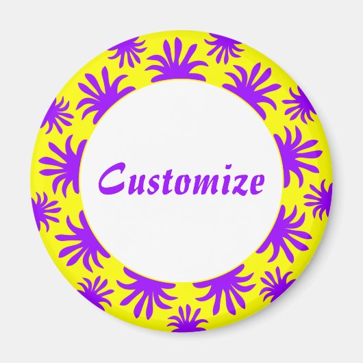 Middagmiddag van de Sjabloon Triffids - Geel Magneet (Voorkant)