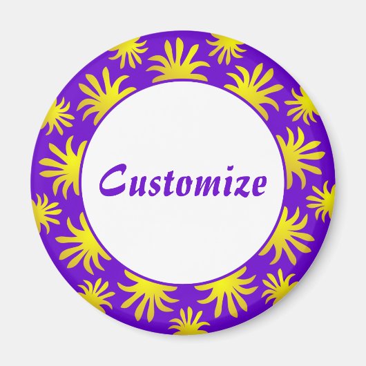 Middagmiddag van de Triffids-Sjabloon - Paars en g Magneet (Voorkant)