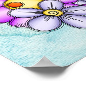 Middagmiddag, Waterverf-droogventilator Poster (Hoek)