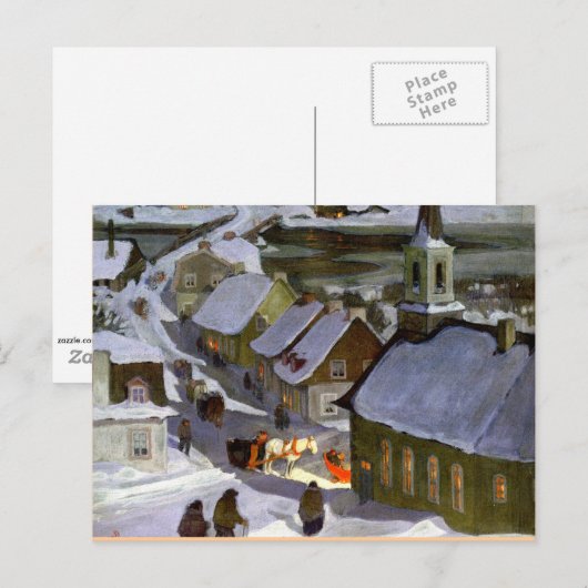 Middagmis, schilderij in fijne kunst briefkaart (Voorkant / Achterkant)