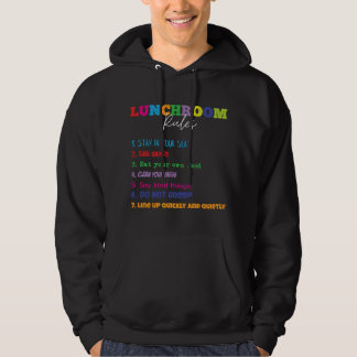 Middagpauze Regels Funny School Kantine en Lunch Hoodie