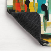 Middagpracht – Abstracte Figuren Muismat (Hoek)