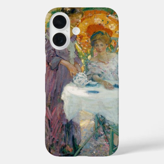 Middagthee 1910 door Richard Emile Miller Case-Mate iPhone Case (Achterkant)