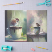 Middagthee en Twitterberichten Tissuepapier (Craft)