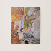 middagthee in het park legpuzzel (Verticaal)