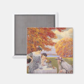 Middagthee in het park magneet (Voorkant / Achterkant)