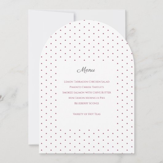 Middagthee Party Kaart (Achterkant)