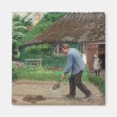 Middagwerk in de tuin (van H.A. Brendekilde) Magneet (Voorkant)