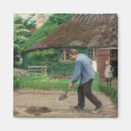 Middagwerk in de tuin (van H.A. Brendekilde) Magneet