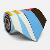 Middagzon op een bergtop stropdas (Opgerold)