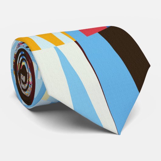 Middagzon op een bergtop stropdas (Opgerold)