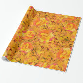 Midday Sunshine Floral Cadeaupapier (Uitgerold)