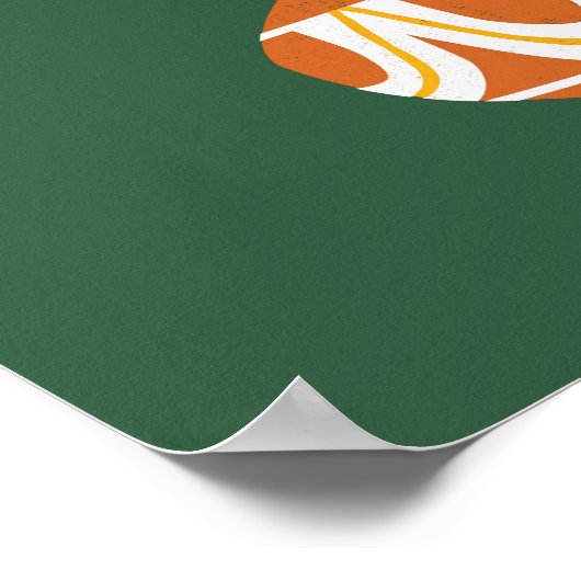 Midde-modderwitte bloemen in het terracotta-vase-P Poster (Hoek)