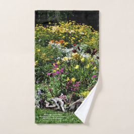 Midde zomertuin kleuren! handdoek