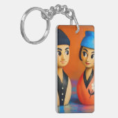 MIDDEEEUWSE POP ART. SLEUTELHANGER (Voorkant Links)