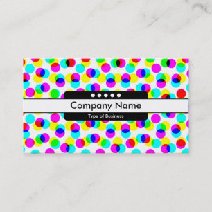 Middel Band 5 Spots - het Halftone Patroon van de Visitekaartje