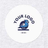 Middel Cirkel IJzer op Etiket Labels (Design 1)