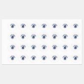 Middel Cirkel IJzer op Etiket Labels (Vel)