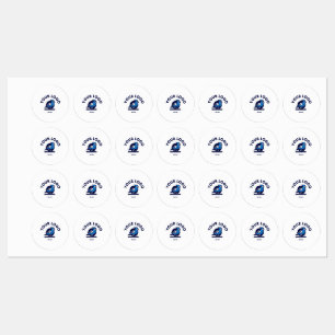 Middel Cirkel IJzer op Etiket Labels