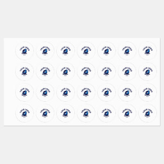 Middel Cirkel IJzer op Etiket Labels