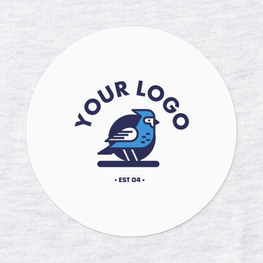 Middel Cirkel IJzer op Etiket Labels (Design 2)