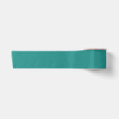 Middel/Donker Middel Turquoise effen kleur Satijnen Lint (Voorkant)