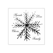 Middel: Kerstmiswoorden Rubberzegel Rubberstempel (Afrduk)