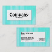 Middel Label - Turquoise Painted Canvas (Voorkant / Achterkant)