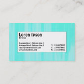 Middel Label - Turquoise Painted Canvas (Achterkant)