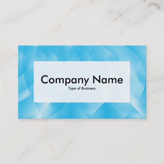 Middel Label v3 - Blauwe curven (Voorkant)