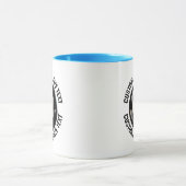 Middel Text LICHTBLAUW Combo 11oz Aangepaste 8 Bal Mok (Midden)