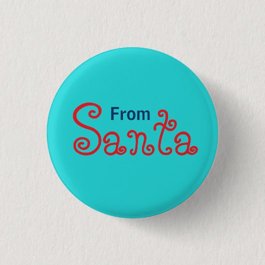 Middel Turquoise Effen Kleur Ronde Button 3,2 Cm (Voorkant)