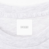 Middel-vierkantsstrijk op het etiket labels (Aangebracht)