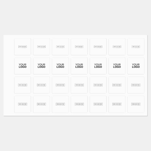 Middel-vierkantsstrijk op het etiket labels (Vel)