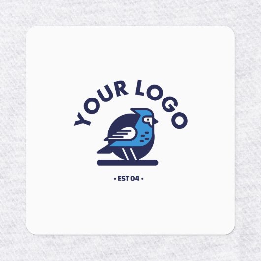 Middel-vierkantsstrijk op het etiket labels (Design 2)