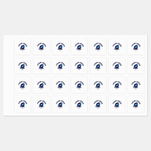 Middel-vierkantsstrijk op het etiket labels (Vel)
